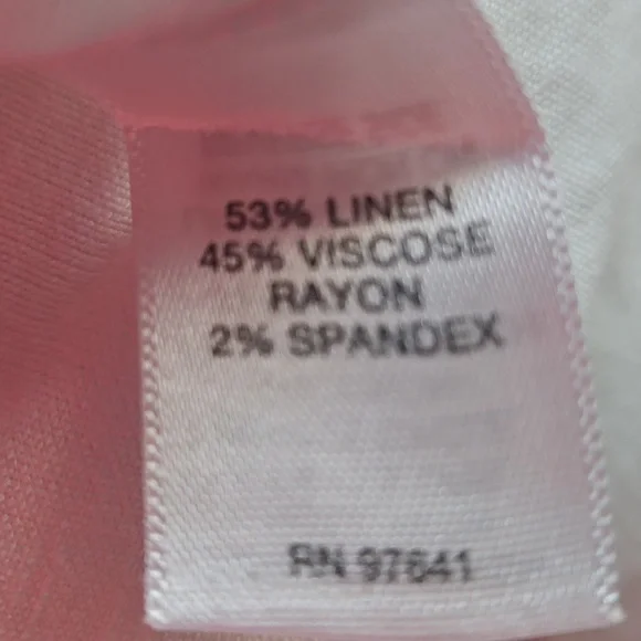 J. Jill White Linen Wide-Leg Pants with Button Detail- Side Zipper and Button - Picture 5 of 5